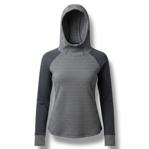 Columbia Gray Striped Hoodie Women's Outdoor Pullover